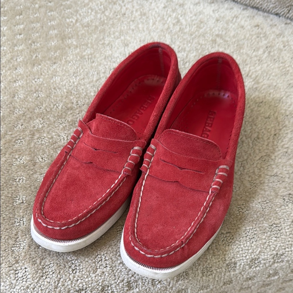 Sebago Red Slip-On Loafers